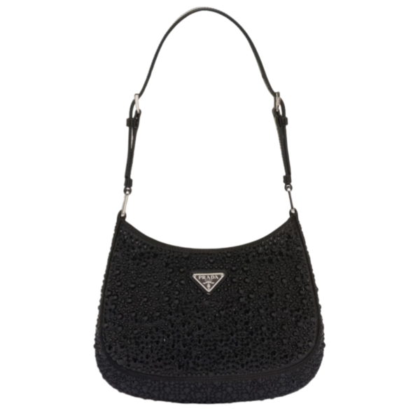 Prada Cleo satin bag with crystals