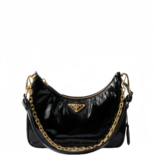 Prada Re-Edition naplak patent leather mini-bag