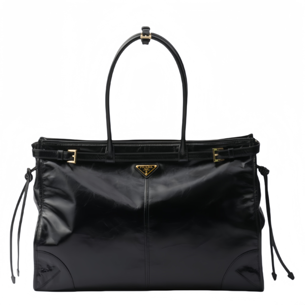 Extra large leather handbag