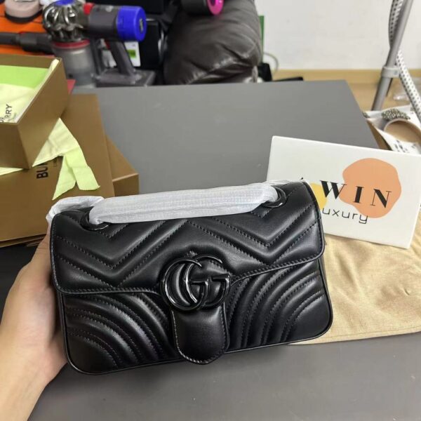 GUCCI GG Marmont Quilted Chain Crossbody Shoulder Bag