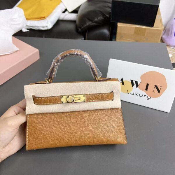 HERMES Kelly 25/28/32 gold buckle epsom leather Kelly bag shoulder crossbody handbag women's