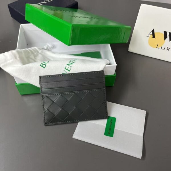 Bottega Veneta INTRECCIATO 9.5CM Calf leather wallet card bag for men