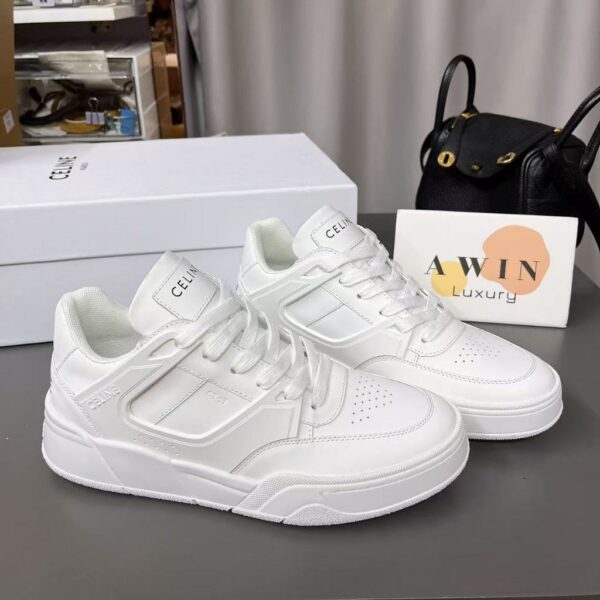 CELINE Round head flat bottom low top board shoes