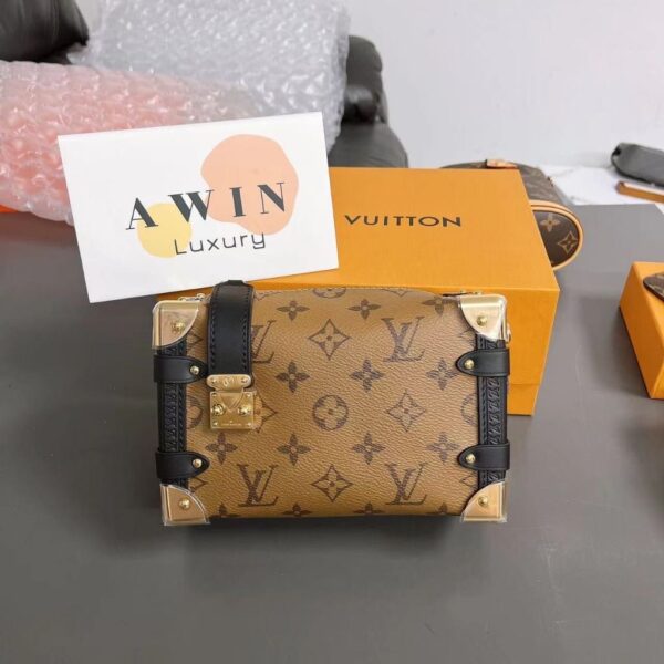 LOUIS VUITTON Side Trunk 14/18/21 classic old flower soft box shoulder crossbody bag