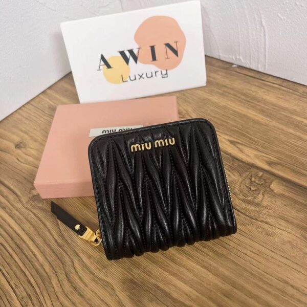 MIUMIU Leather wallet zero wallet for women