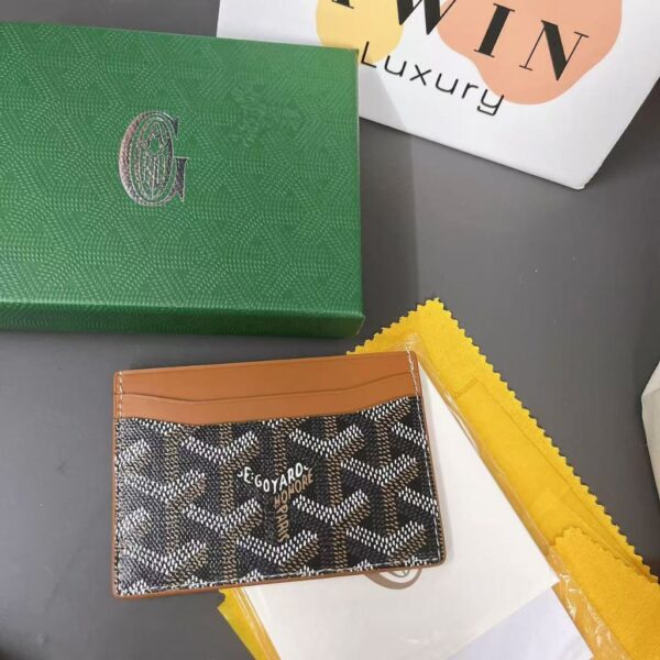 GOYARD SAINT SULPICE 10.5CM Calf leather clip bag for men and women