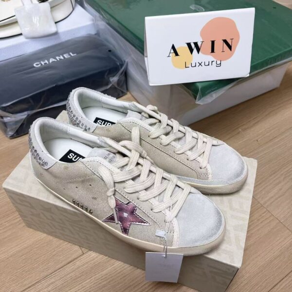 Golden Goose Super-Star Round head flat bottom low top board shoes