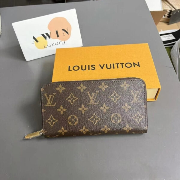LOUIS VUITTON ZIPPY 21CM Coated Canvas Wallet Handbag