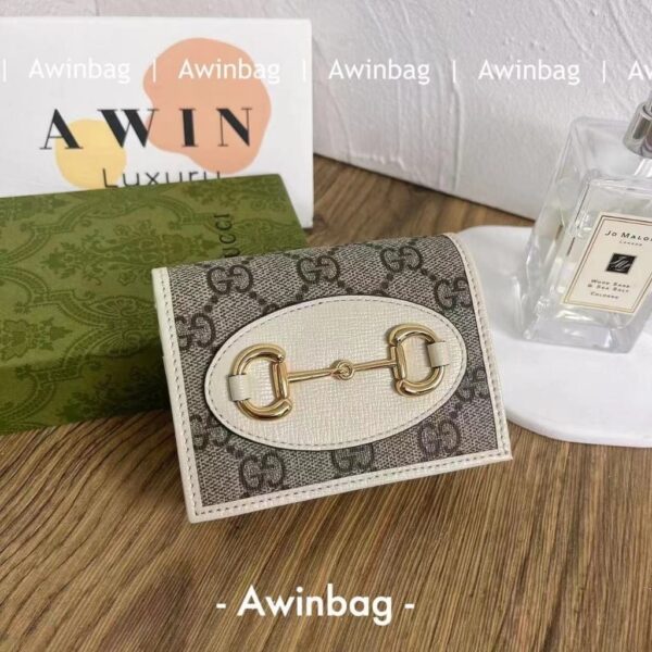 GUCCI HORSEBIT 1955 11CM Canvas pickup bag wallet for women