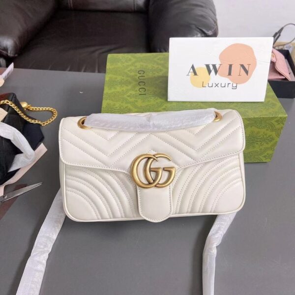 GUCCI GG Marmont quilted leather shoulder crossbody bag