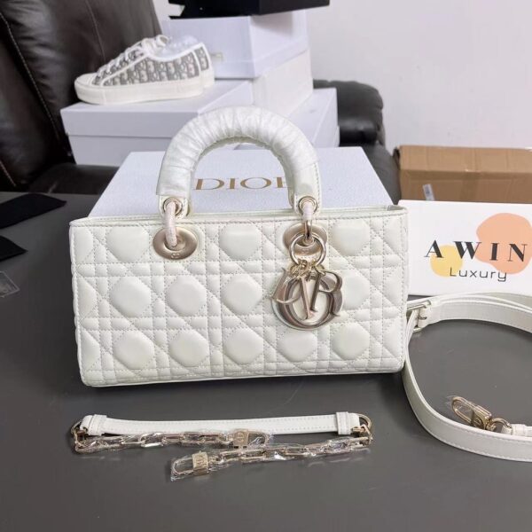 DIOR Lady D-JOY lambskin shoulder and crossbody handbag