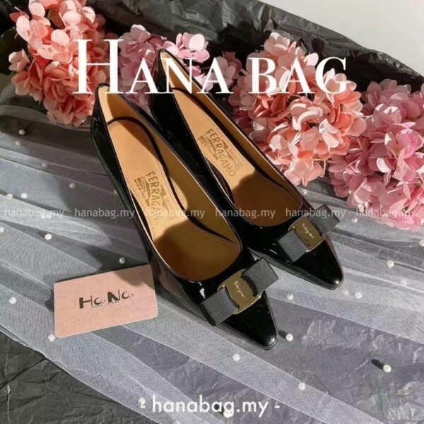 FERRAGAMO CARLA Bow pointed stiletto heels