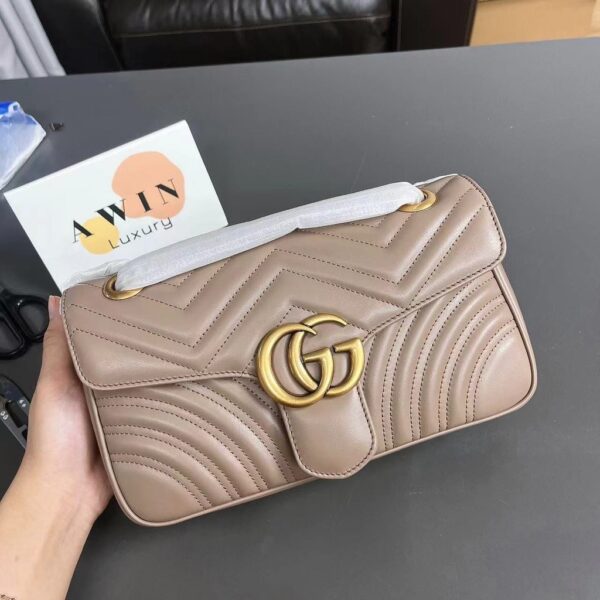 GUCCI GG Marmont quilted leather crossbody shoulder bag