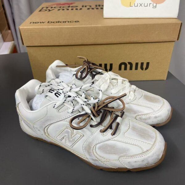 New Balance x  MIU MIU NB 530 SL  Round head lace up low Top Sneakers