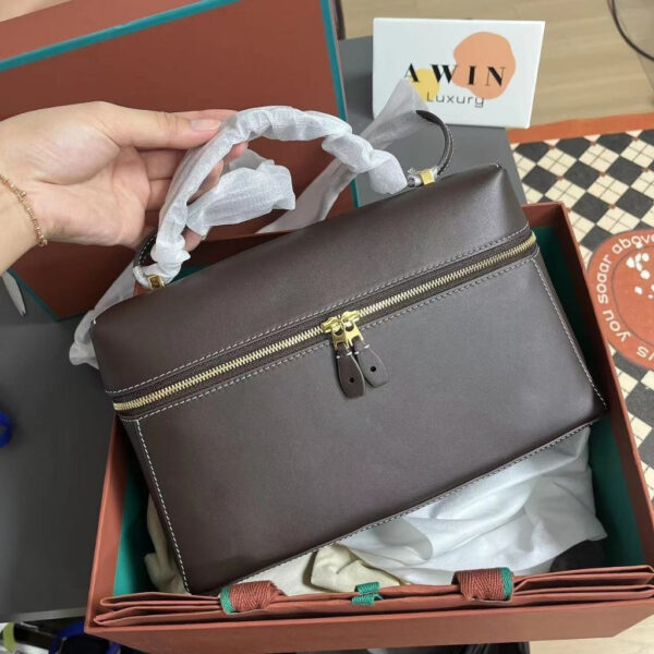 Loro Piana Extra Bag Double Zipper Closure Single Shoulder Crossbody Handbag Women’s