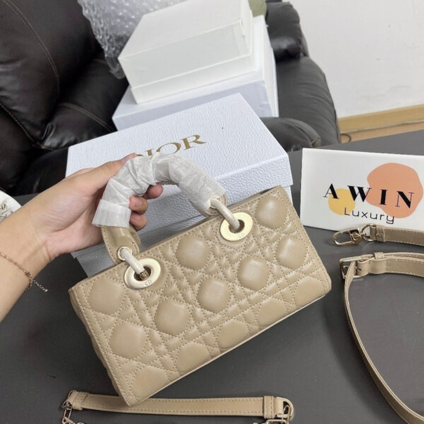 DIOR Lady D-JOY lambskin shoulder and crossbody handbag