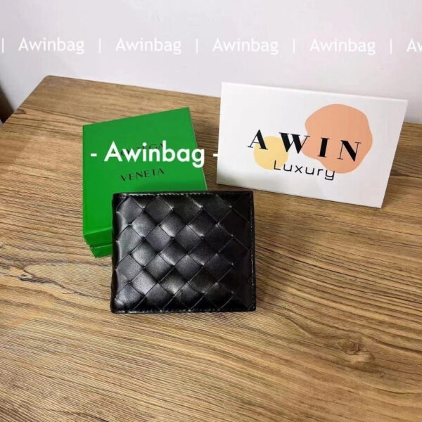 Bottega Veneta INTRECCIATO 11CM Woven double fold pickup Bag Wallet