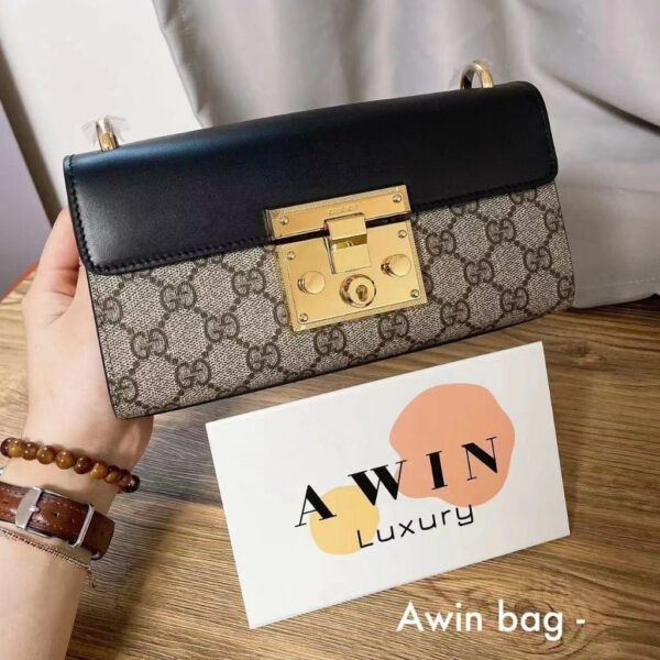 GUCCI Padlock Moonlight Box Shoulder Crossbody Bag