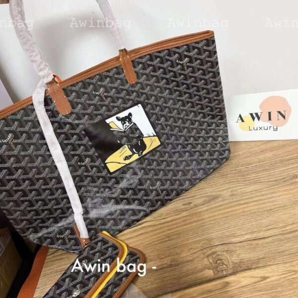 GOYARD Saint Louis 34/40CM monogram full print tote shoulder handbag