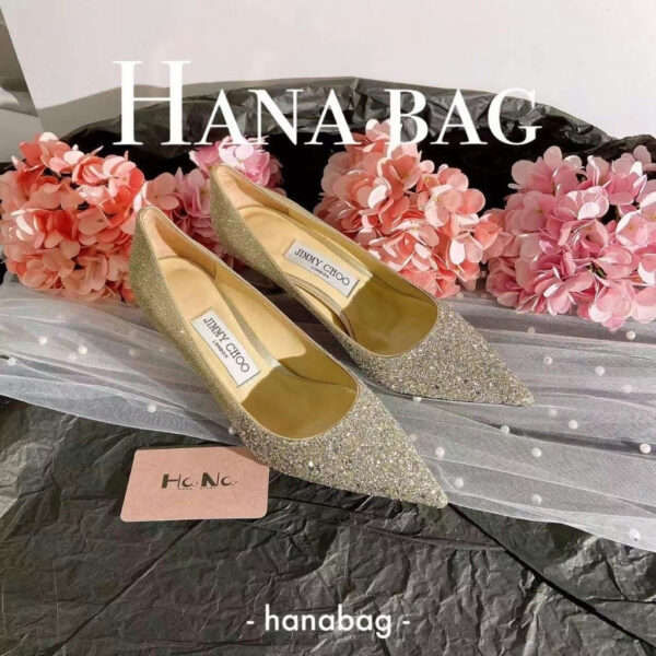 Jimmy Choo Love 85 Sequin pointed stiletto heels