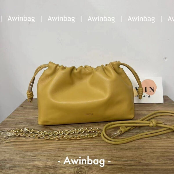 LOEWE Flamenco Purse Sheepskin Shoulder Crossbody Clutch