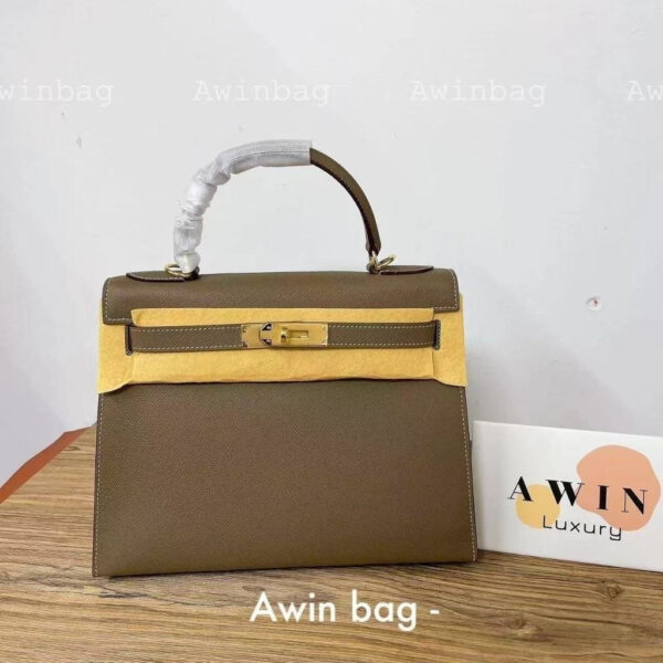 HERMES Kelly 25/28/32 epsom leather handheld shoulder crossbody bag