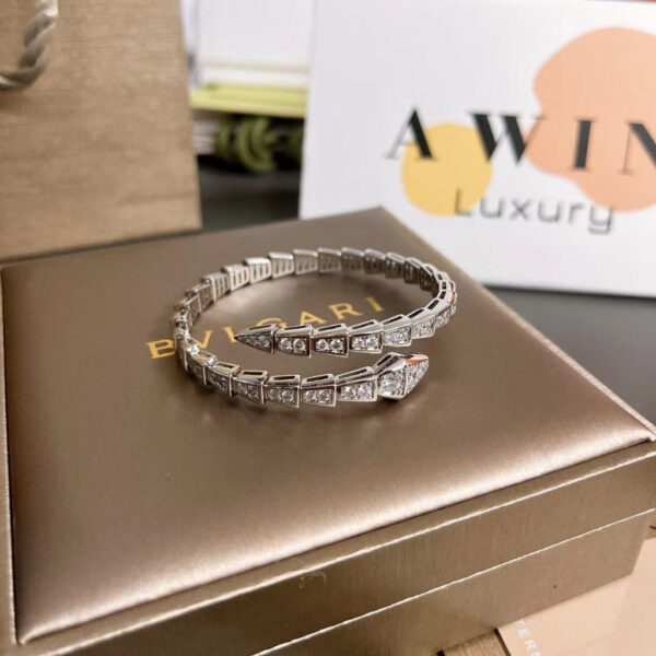 BVLGARI serpenti viperFull diamond ring Unisex