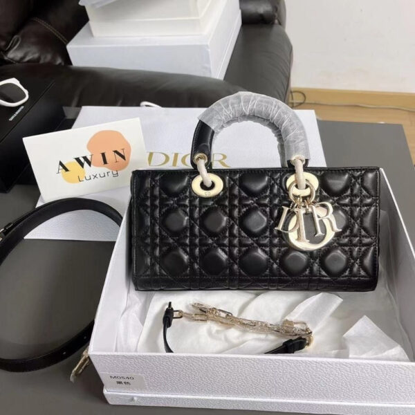 DIOR Lady D-JOY lambskin shoulder and crossbody handbag