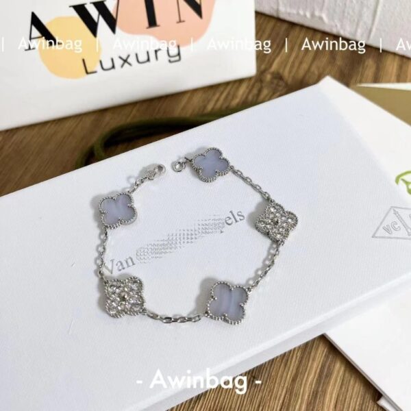 Van Cleef & Arpels Alhambra 18K white gold bracelet for women