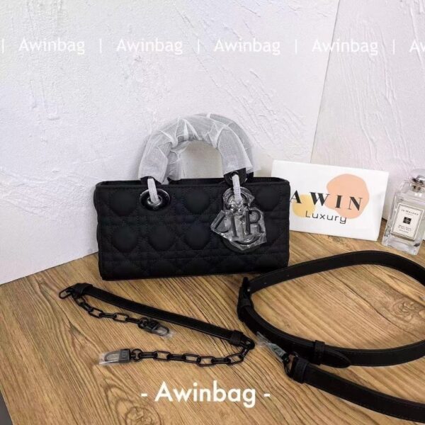 DIOR Lady D-JOY matte leather crossbody shoulder bag