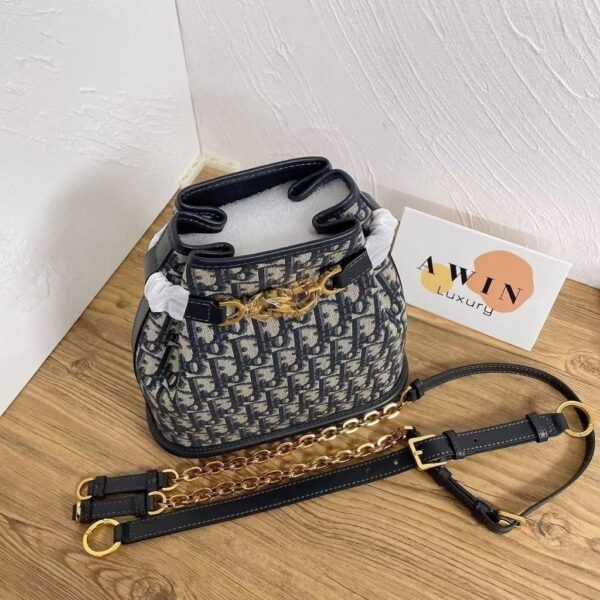 DIOR C'est DIOR Oblique print bucket bag handbag