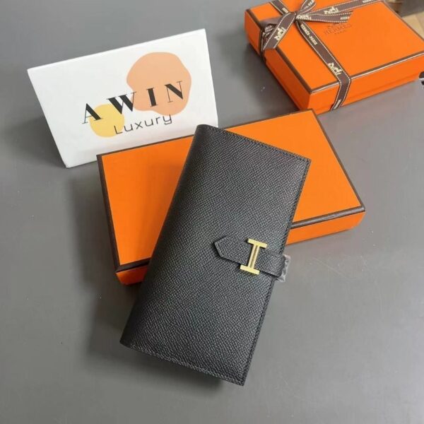 HEMES BEARN 17.5CM Epsom calfskin Long Wallet for women