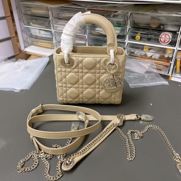 DIOR Lady Dior 12/17/20/24CM Sheepskin shoulder bag, crossbody bag, handbag