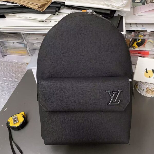 LOUIS VUITTON TAKEOFF Zipper opening cowhide backpack Shoulders Bag for men