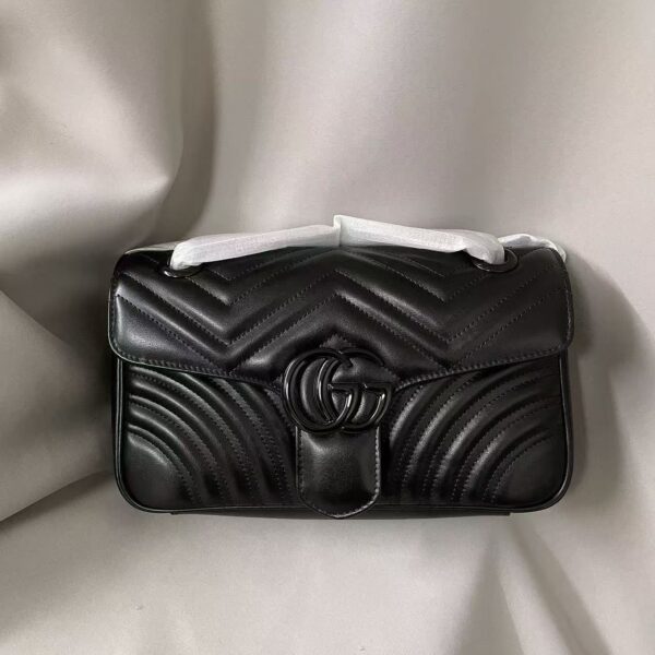 GUCCI GG MARMONT 22/26CM Double G logo leather shoulder bag crossbody bag for women, holiday gift