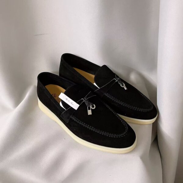 Loro Piana Summer Charms Walk Suede Fashion Casual Single Shoes Le Fu Shoes Men's Style