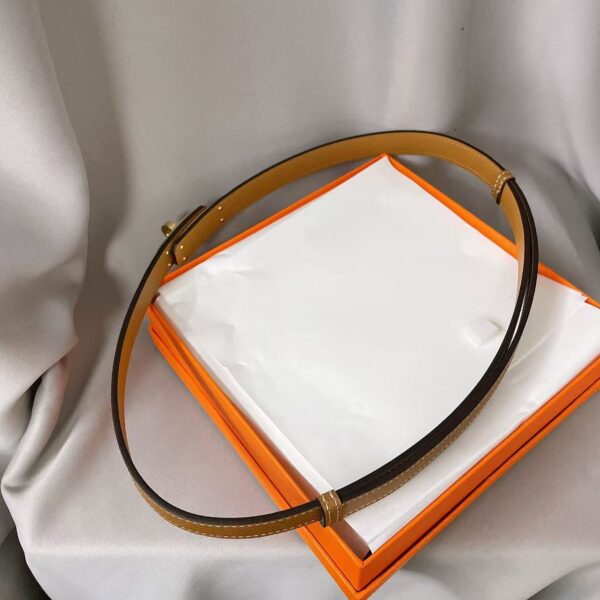 HERMES KELLY Golden Buckle Epsom Calfskin Belt and Strap Women's Holiday Gift