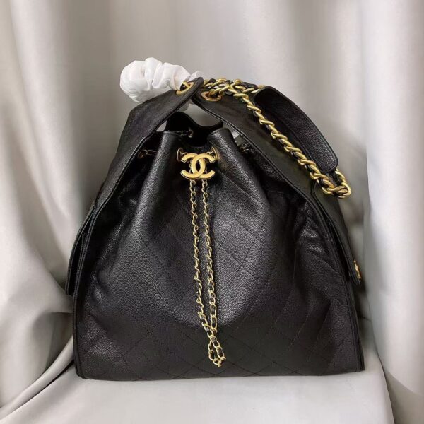 CHANEL 25BAG 25P Classic logo calf leather armpit bag shoulder bag for women