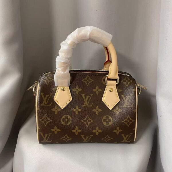 Louis Vuitton SPEEDY 20 Classic printed leather pillow bag, shoulder bag, crossbody bag, handbag, women's style