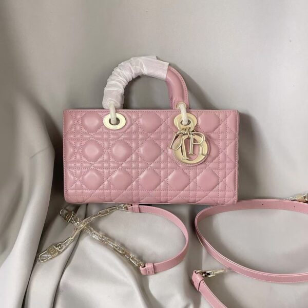 DIOR LADY D-JOY 22/26 Sheepskin Princess Bag Single Shoulder Crossbody Bag Handbag Women's Style