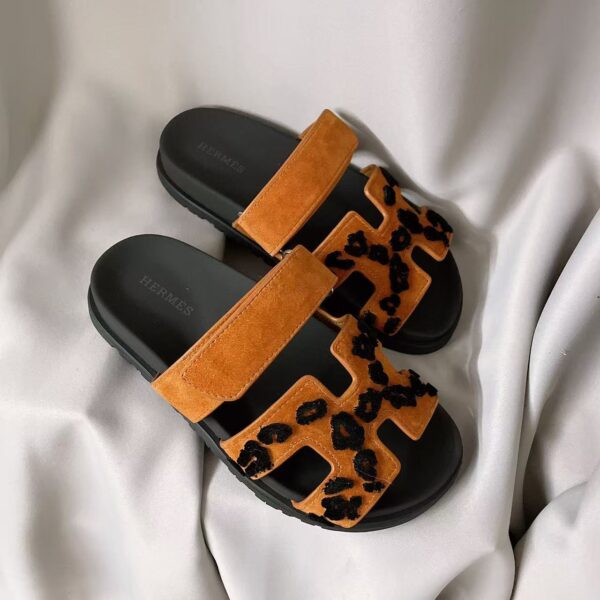 HEMERS Chypre Leather casual comfortable non slip flat slippers women holiday gift