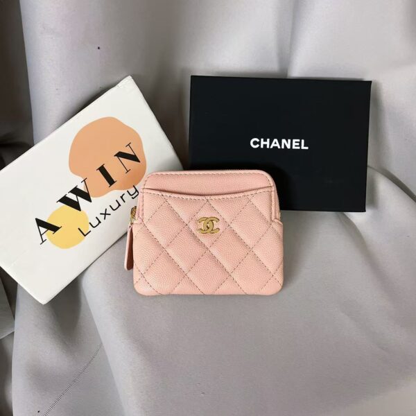 CHANEL calfskin fashion key bag card holder coin purse women's holiday gifts