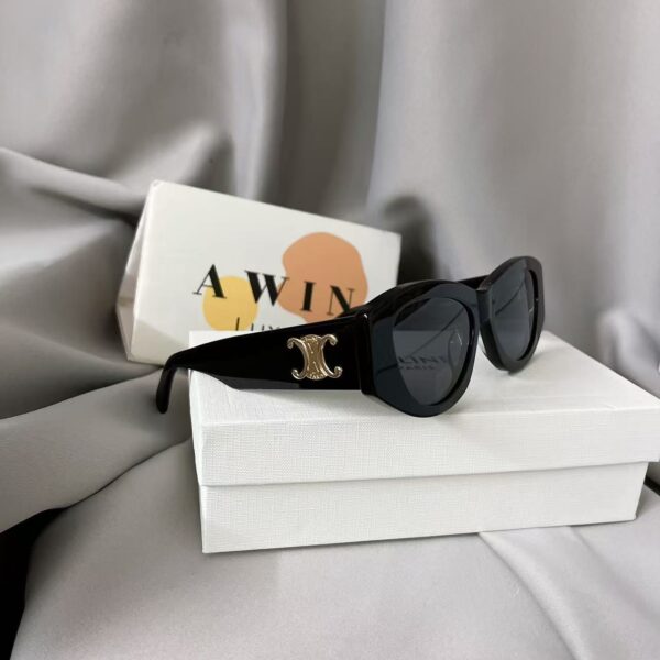 CELINE Fashionable full frame design, cat eye sunglasses, sunglasses for women, black holiday gift