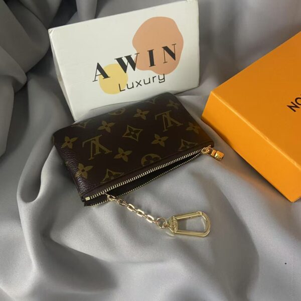 Louis Vuitton Pochrtte Cles Fashion Classic Printed Coated Canvas Wallet Card Bag Small Brown Women's Holiday Gift