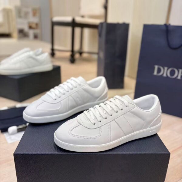 DIOR B01Matchpoint Fashionable and comfortable round toe lace up flat bottomed low top board shoes for both men and women as a gift