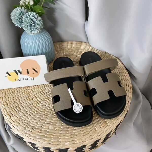 HEMERS Chypre Versatile and comfortable round headed flat casual slippers, sandals, brown, unisex, holiday gift